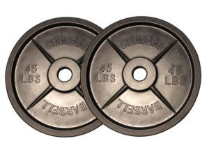 fake weights, fakeweights.com, buy fake weights, One pair of fake weights Barbells plates in all black color design.