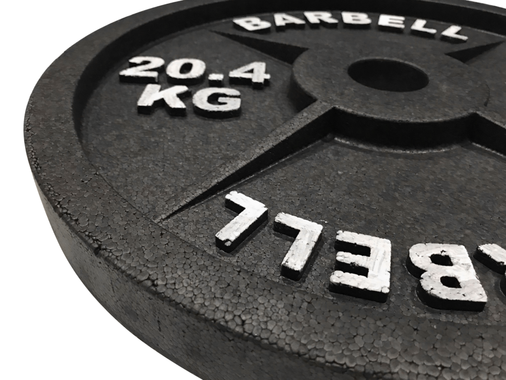 Styrofoam 45lb Barbell Plates Fake Weights Barbells