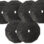 Fake Weights – 12 Sided Hex All Black 45 lb 3 Pairs