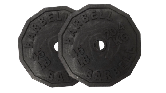 fake weights set barbell