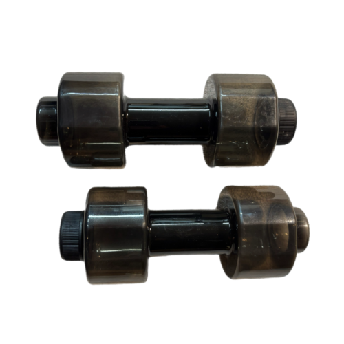 Fake Weights Dumbbells - 8" Black Dumbbell Weights Pair